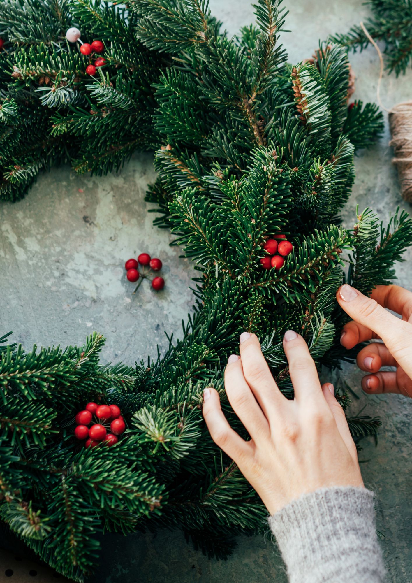 Adventskranz binden